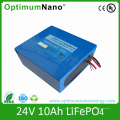 LiFePO4 24V 10ah en aluminium batterie électrique de bicyclette